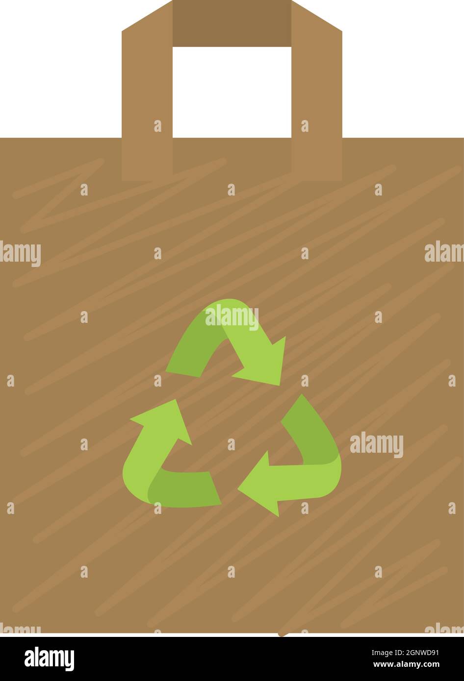paper bag with recycle symbol Stock Vector Image & Art - Alamy