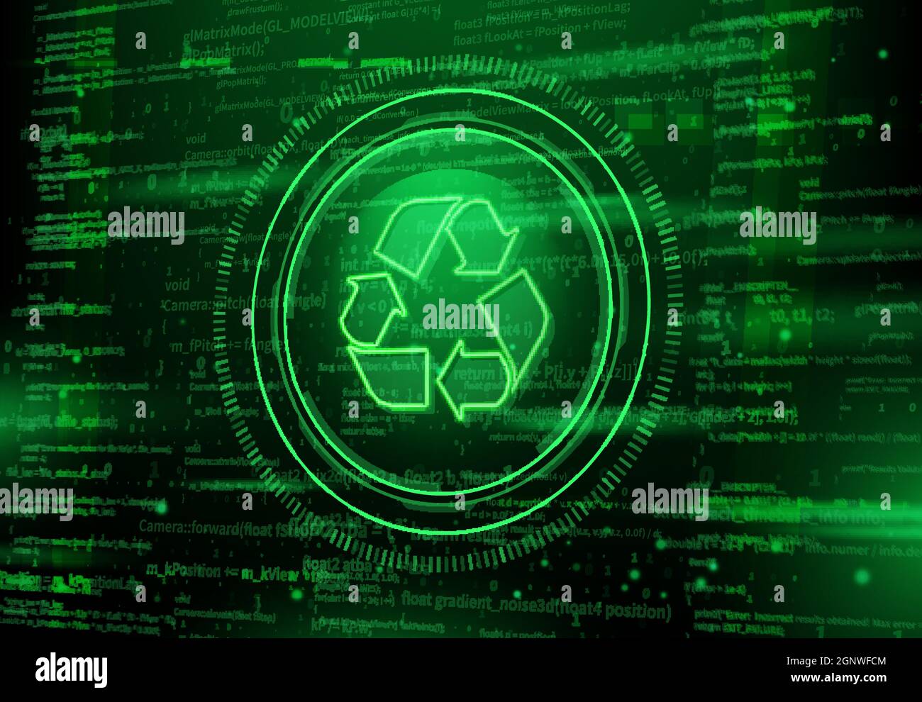 Recycling of digital data waste, digital detox. Rubbish, trash and