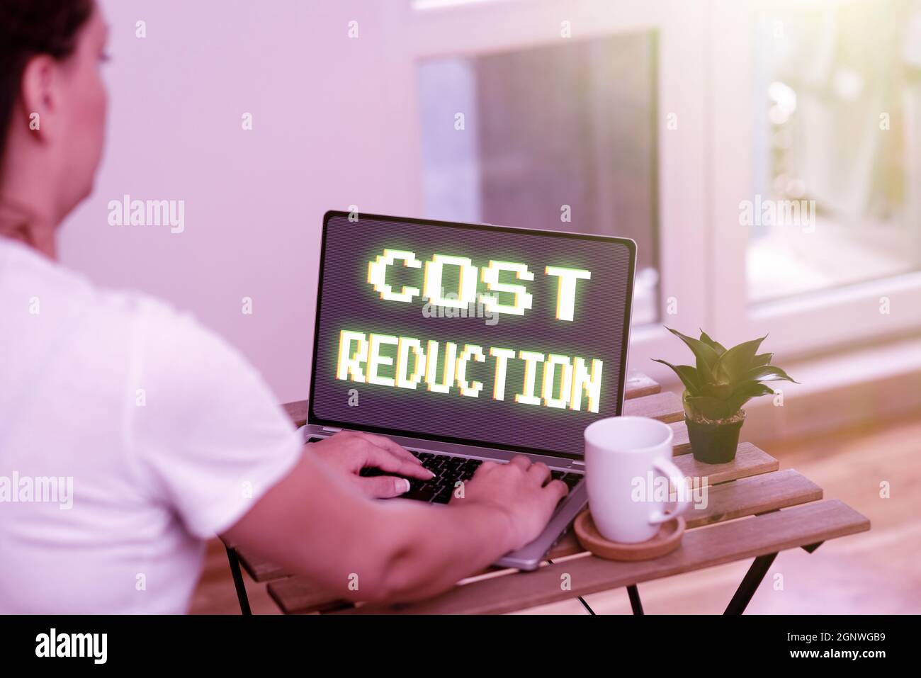 Conceptual caption Cost Reduction. Concept meaning process of finding and removing unwarranted