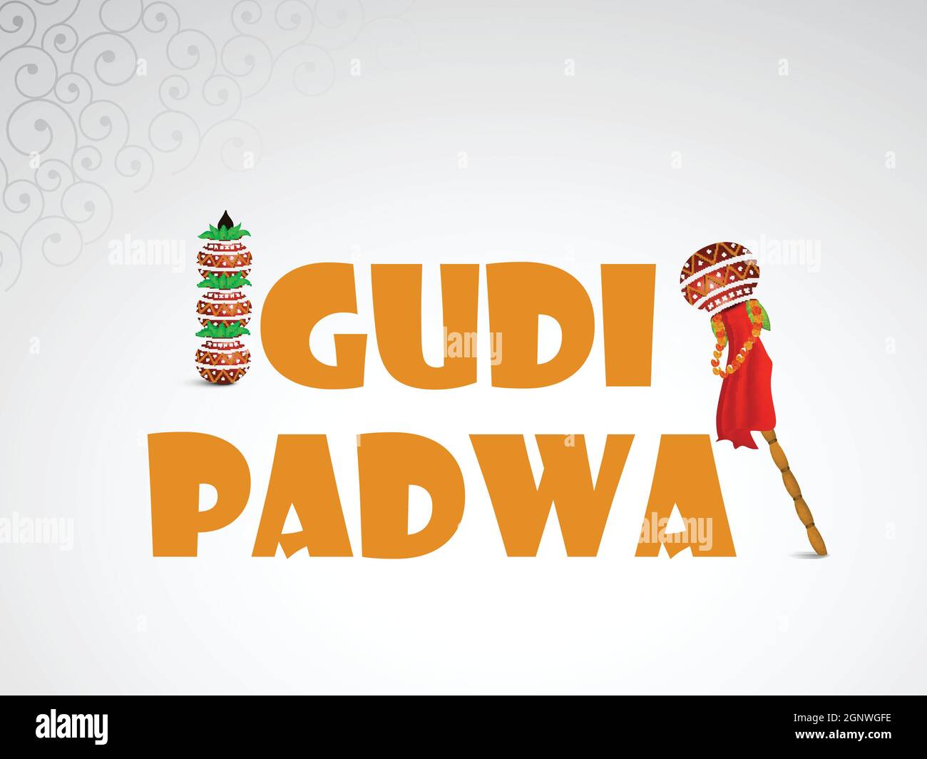 Gudi Padwa Marathi Festival Background Stock Vector Image & Art - Alamy