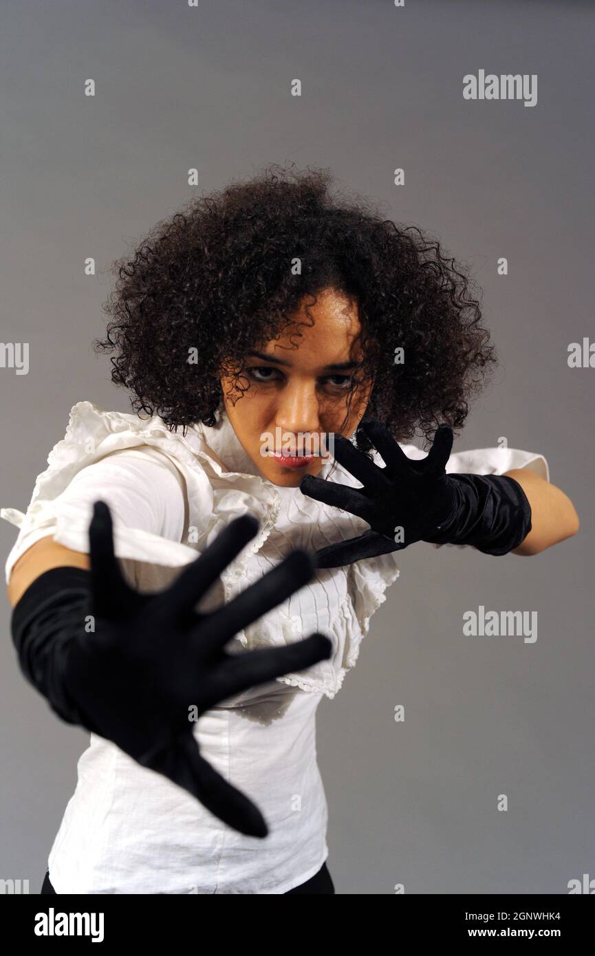 An Liz, a french Blues singer in Paris. Paris, France. 2012 Photo by