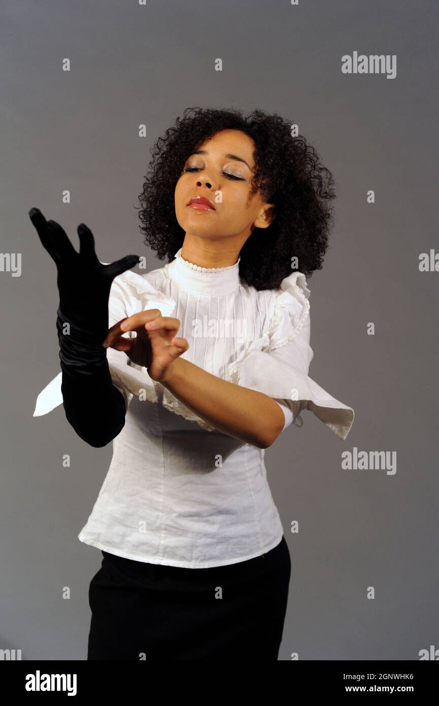 An Liz, a french Blues singer in Paris. Paris, France. 2012 Photo by