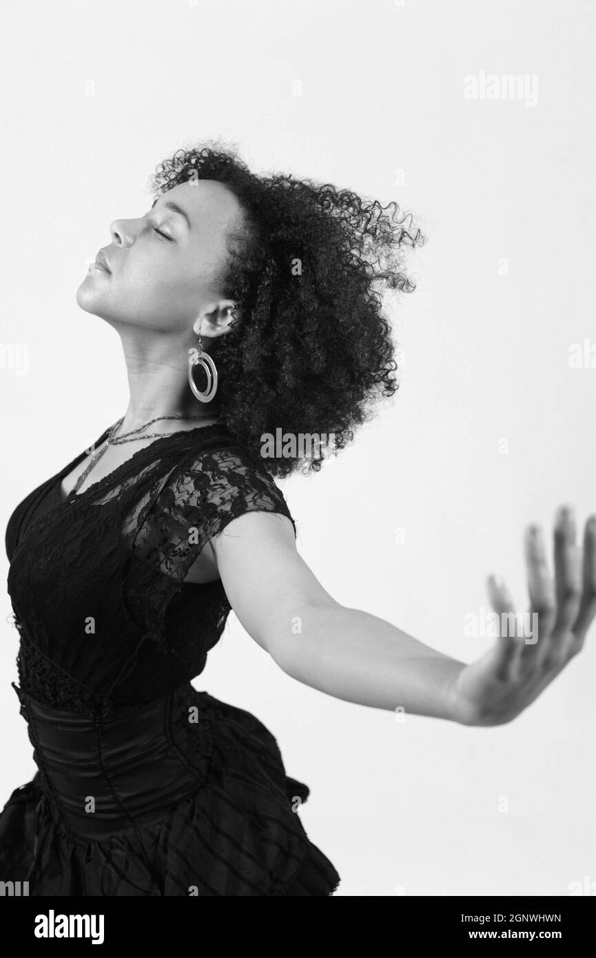 An Liz, a french Blues singer in Paris. Paris, France. 2012 Photo by