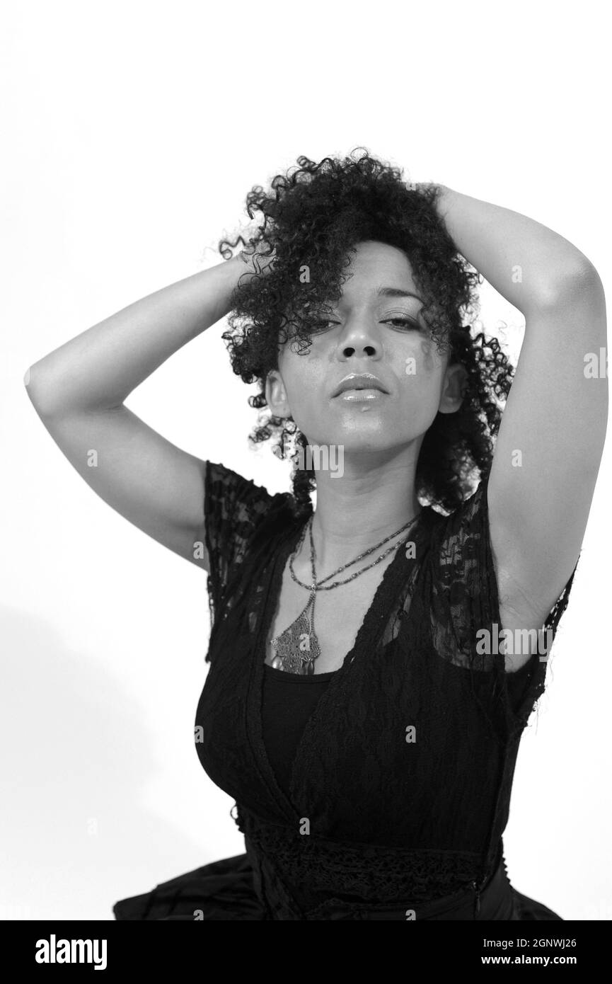 An Liz, a french Blues singer in Paris. Paris, France. 2012 Photo by