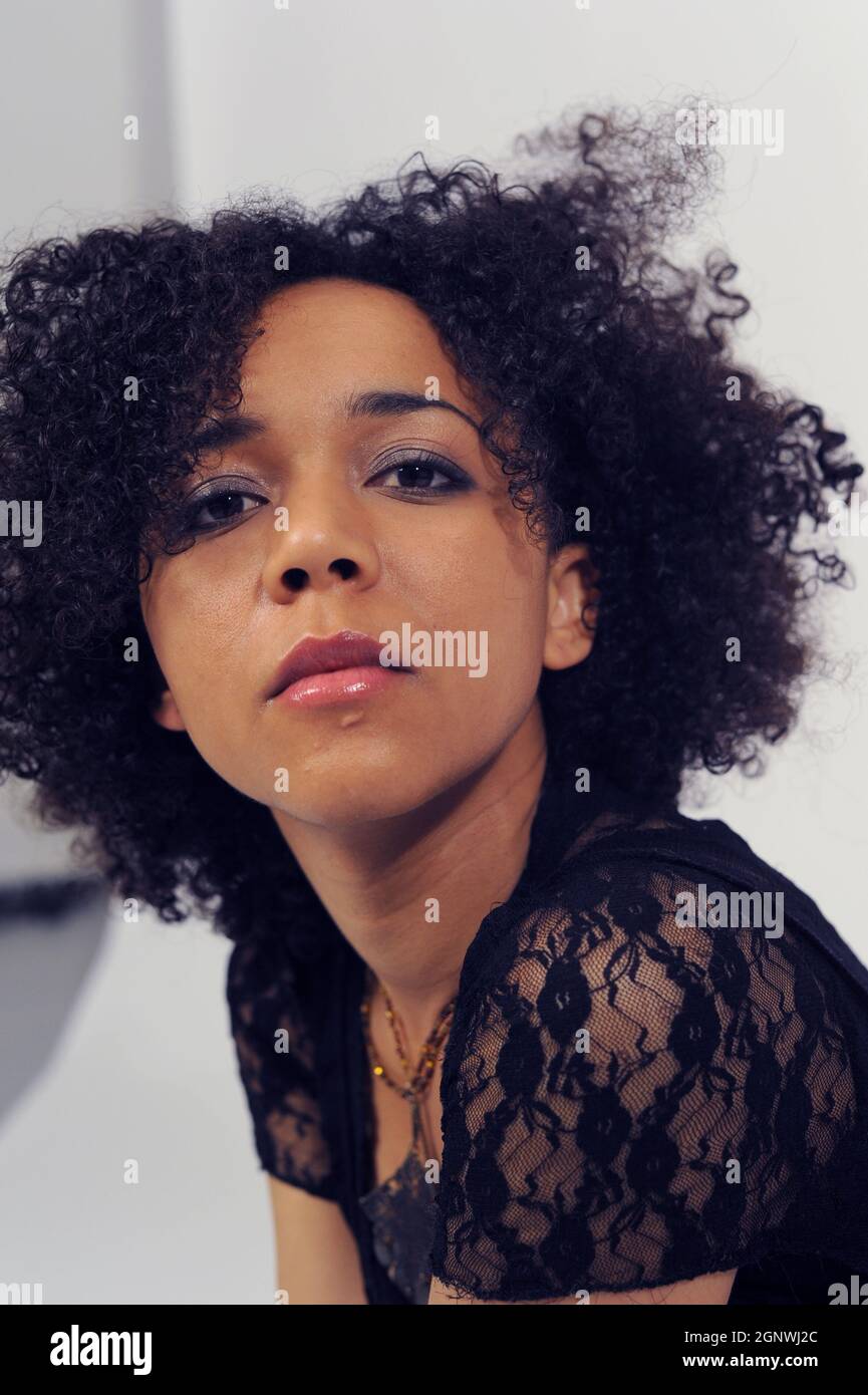 An Liz, a french Blues singer in Paris. Paris, France. 2012 Photo by