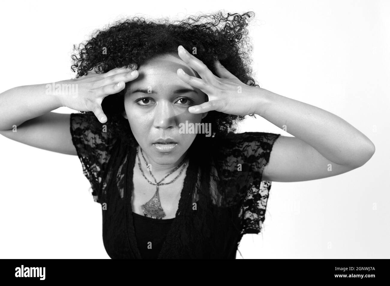 An Liz, a french Blues singer in Paris. Paris, France. 2012 Photo by