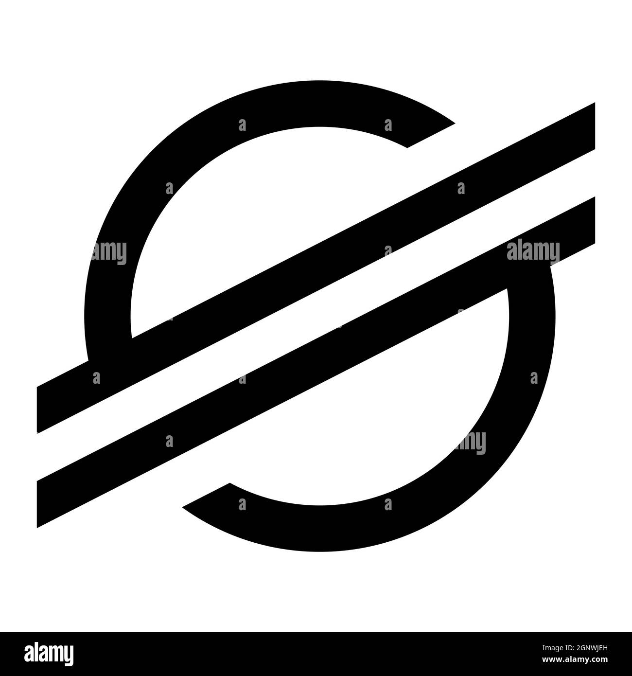 Stellar XLM token symbol of the DeFi project cryptocurrency logo