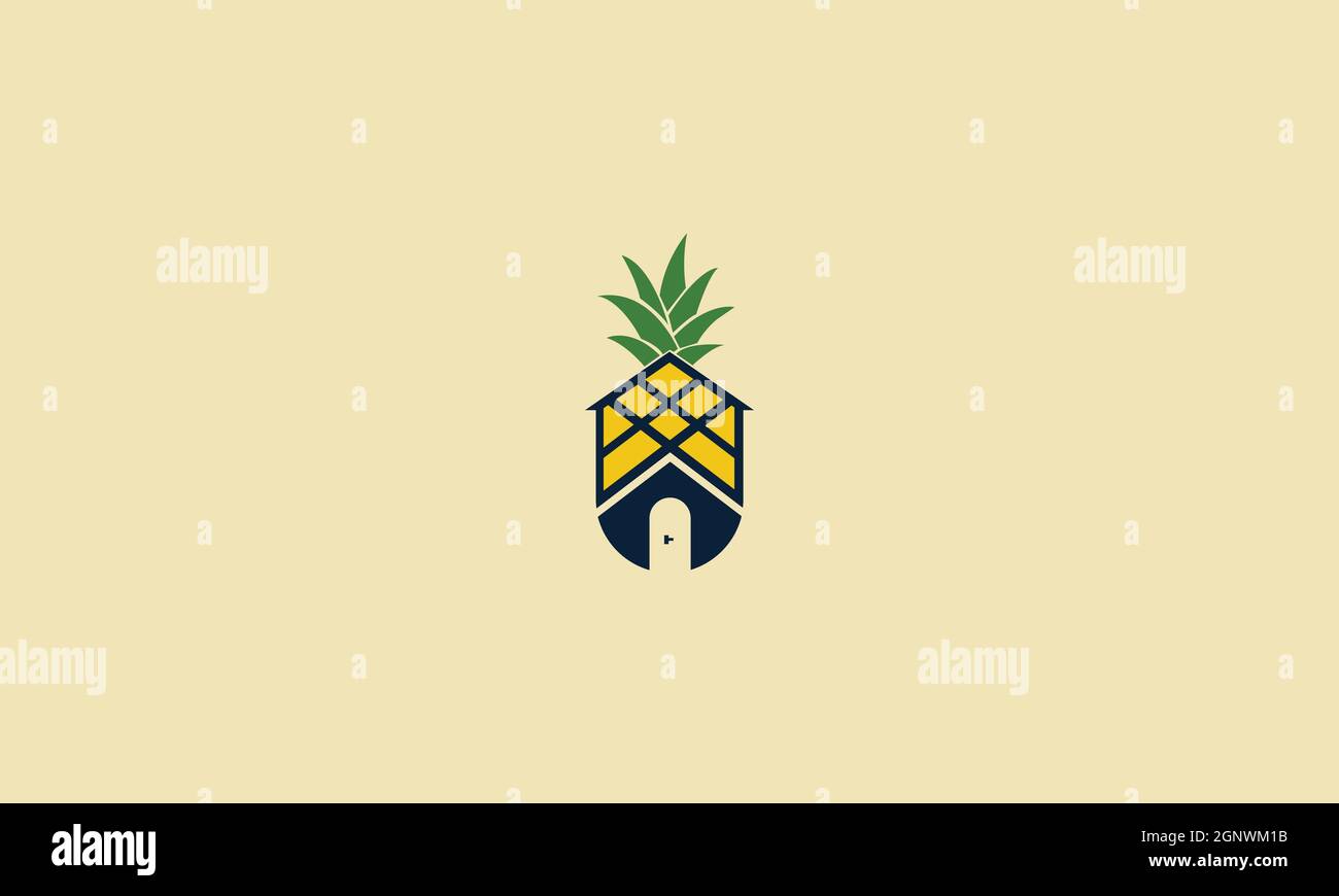 PINEAPPLE REAL ESTATE LOGO DESIGN FOR ILLUSTRATION USE Stock Vector Image & Art Alamy
