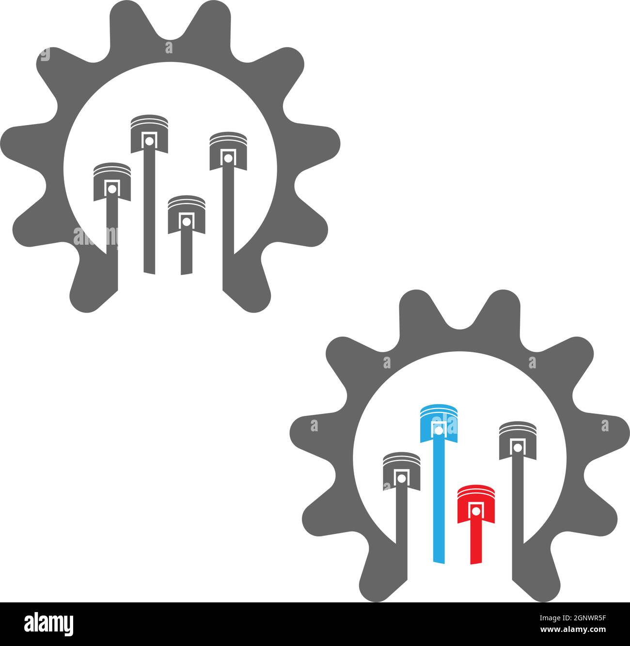 Gear Logo Template vector icon illustration Stock Vector