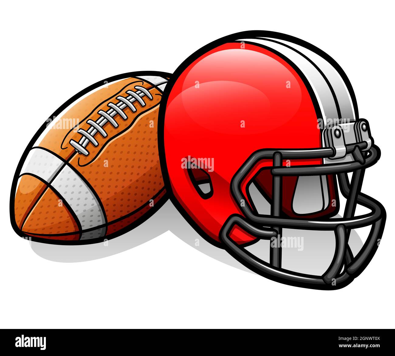 Football cartoon hi-res stock photography and images - Alamy