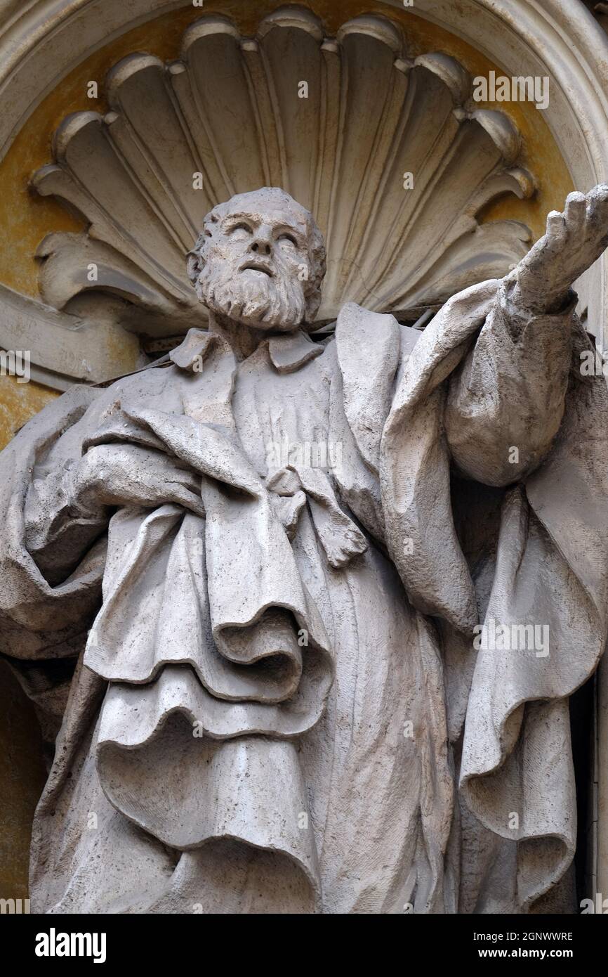 Saint Camillus de Lellis, facade of Santa Maria Maddalena Church in
