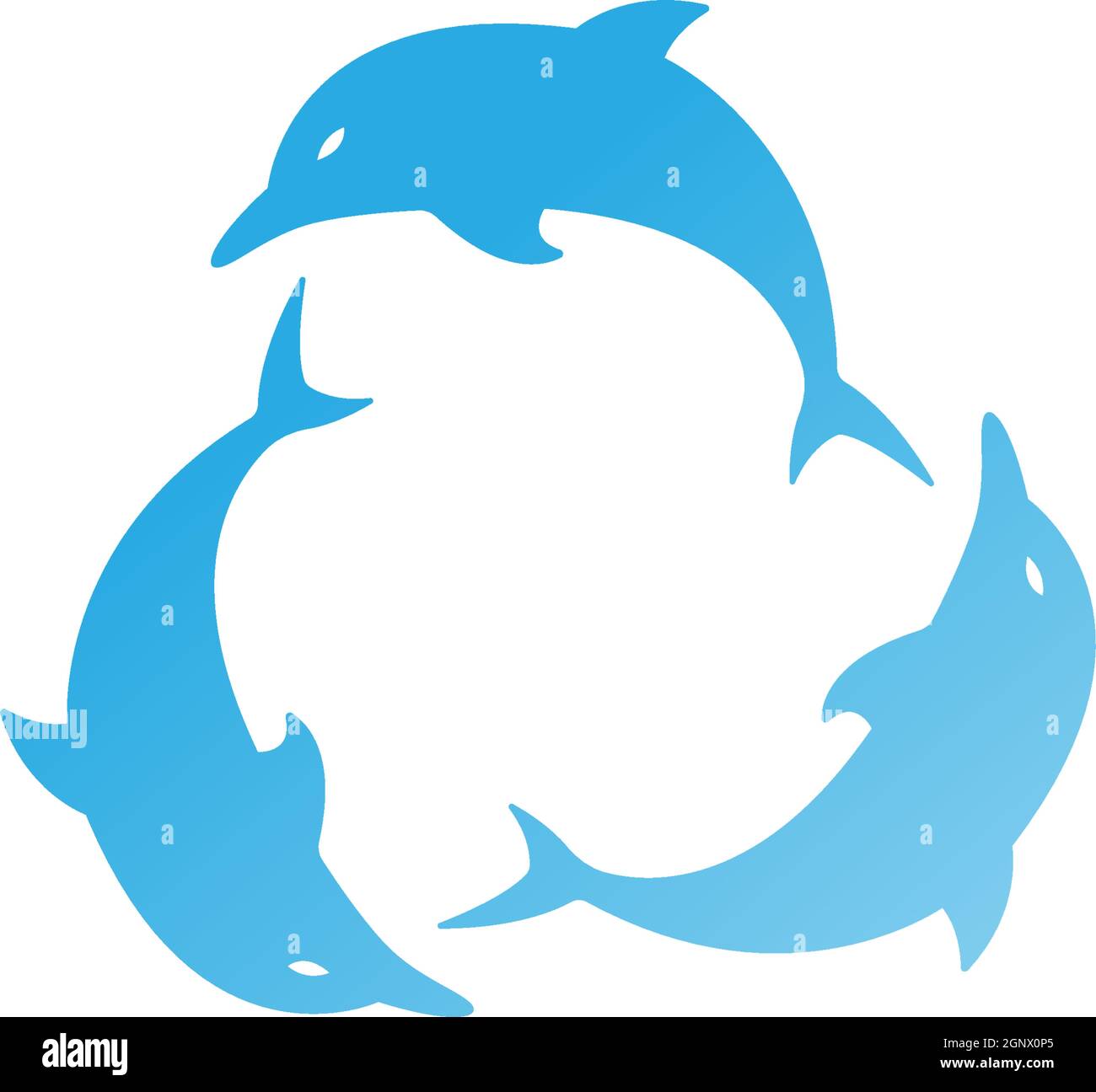 Dolphin logo icon design concept vector template Stock Vector