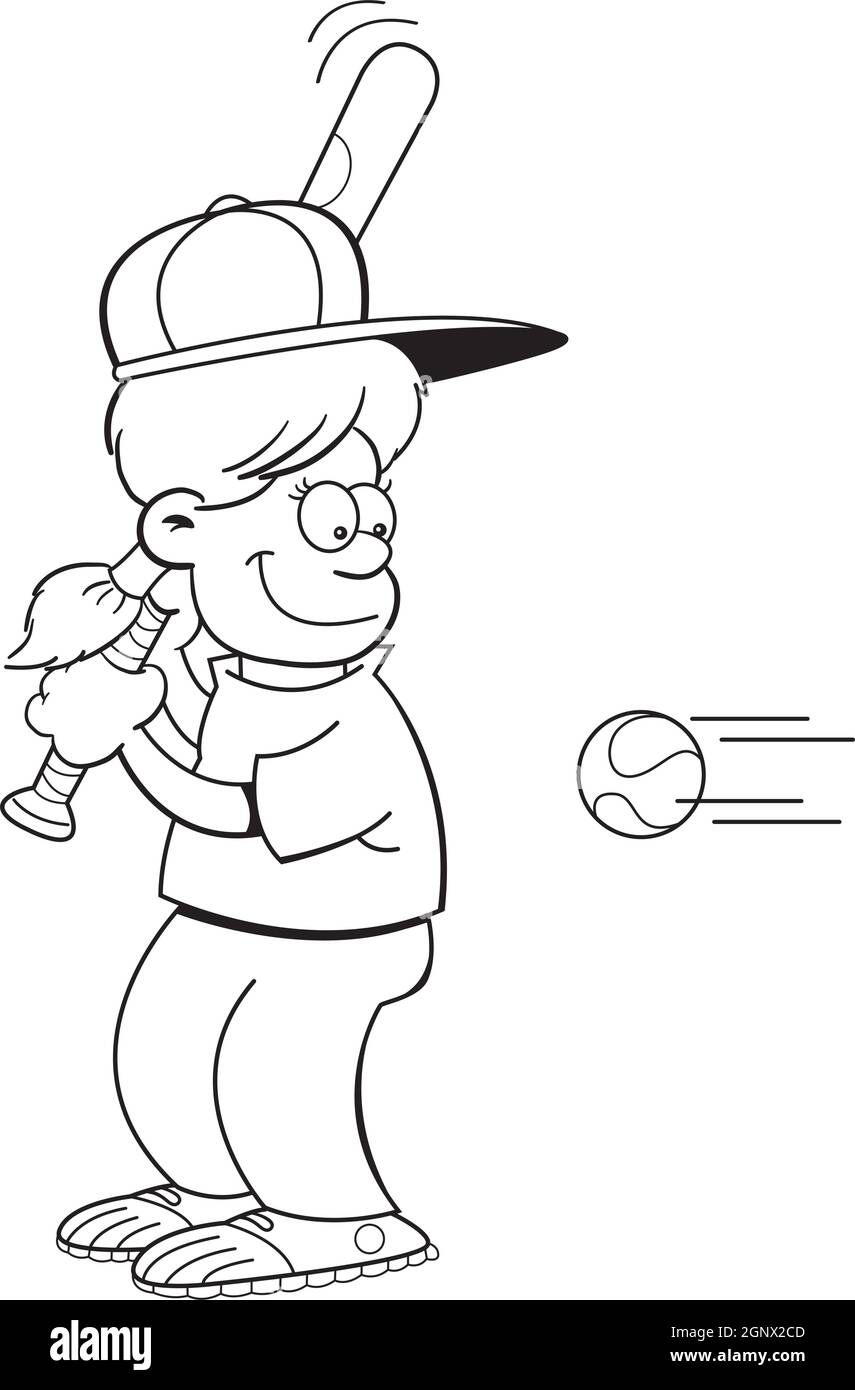 Baseball bat hitting ball Black and White Stock Photos & Images Alamy