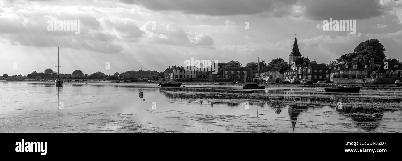 View of Bosham Hoe and Church, West Sussex, UK Stock Photo