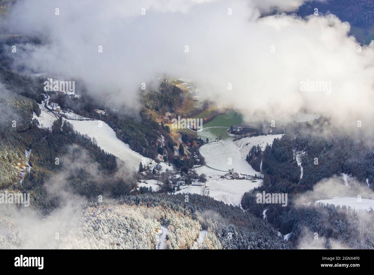 Above the clouds - View from Rax Mountain in the Austrian Alps, Lower ...