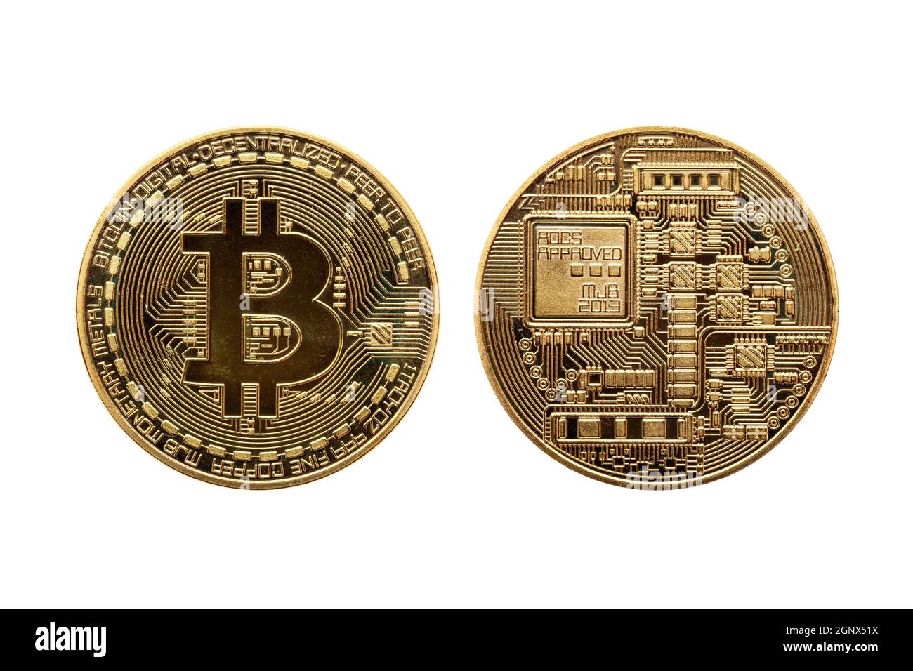 Gold bit coin Cut Out Stock Images & Pictures - Page 3 - Alamy