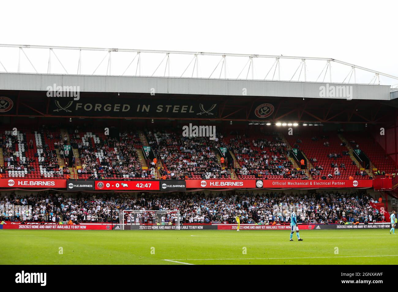 Derby County's fans in the away stand during the Sky Bet Championship
