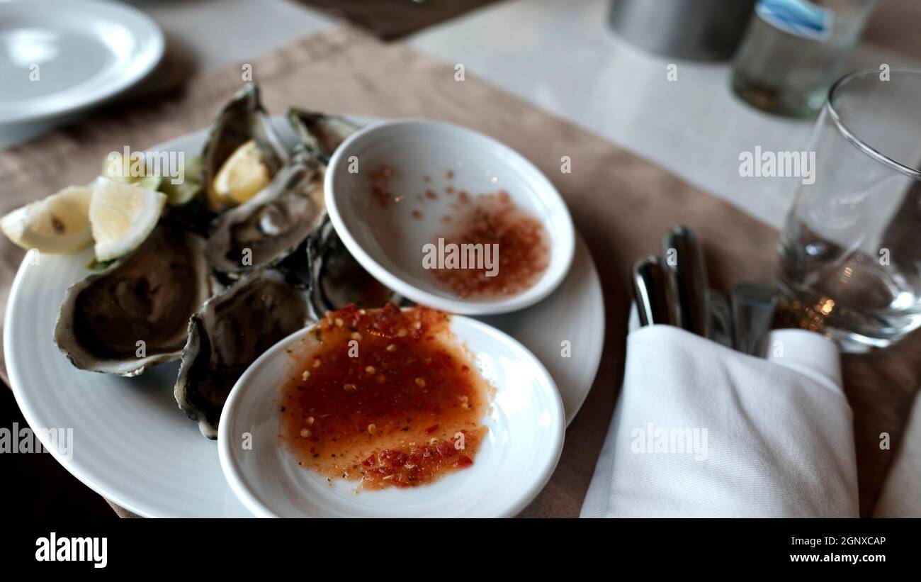 Seafood Plate Noon Time Lunch Buffet Hilton Hotel Pattaya Thailand