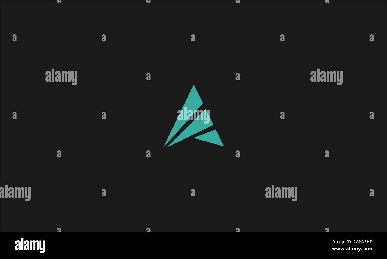 LETTER A LOGO DESIGN WITH NEGATIVE SPACE EFFECT FOR ILLUSTRATION USE ...