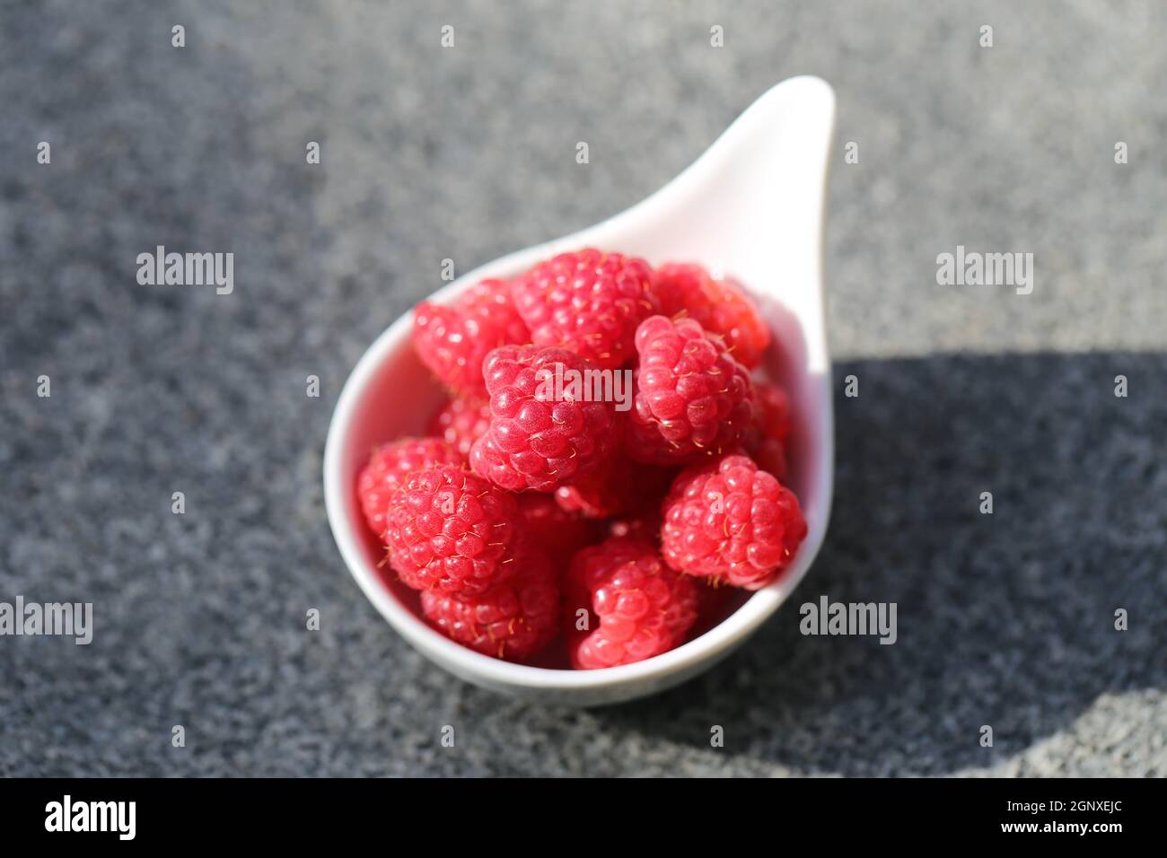 Himbeeren, Raspberries Stock Photo
