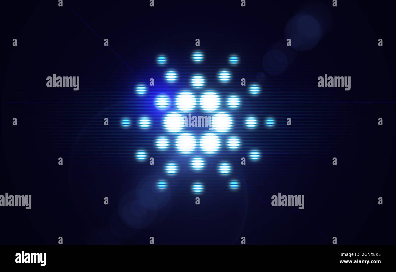 Cardano (ADA) crypto currency logo. 3D illustration with futuristic scanner  effect. Investment concept Stock Photo - Alamy