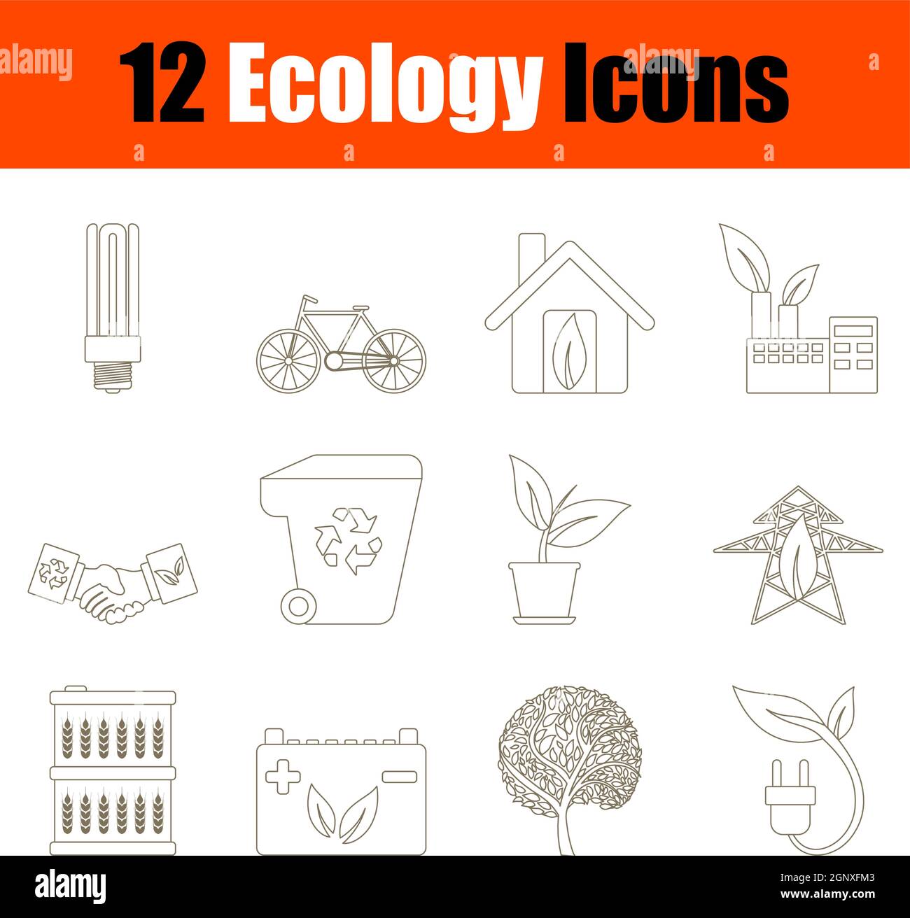 Ecology Icon Set Stock Vector Image & Art - Alamy