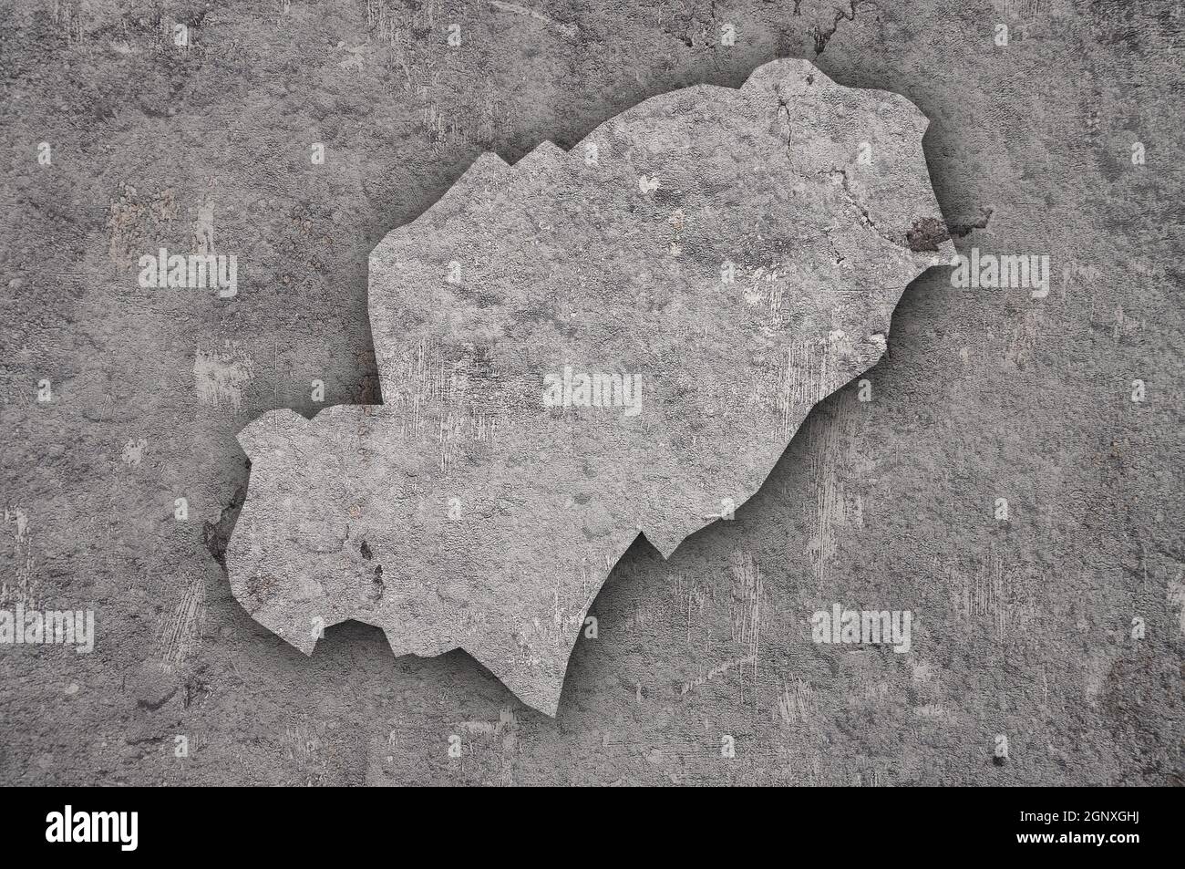 Map of Ibiza on weathered concrete Stock Photo - Alamy