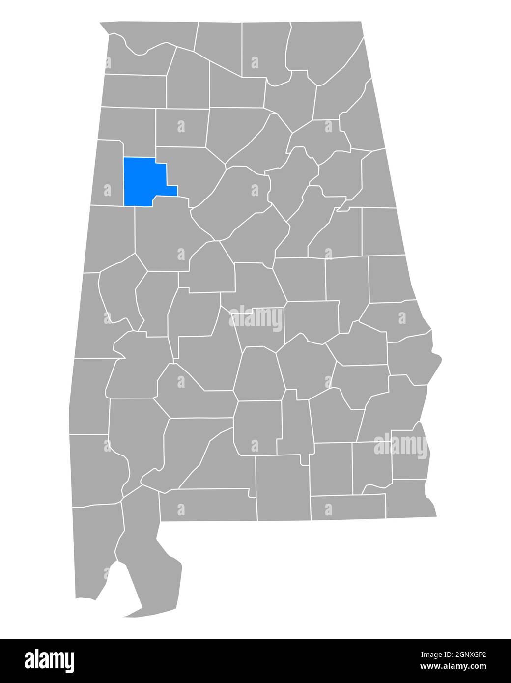 Map of Fayette in Alabama Stock Photo Alamy
