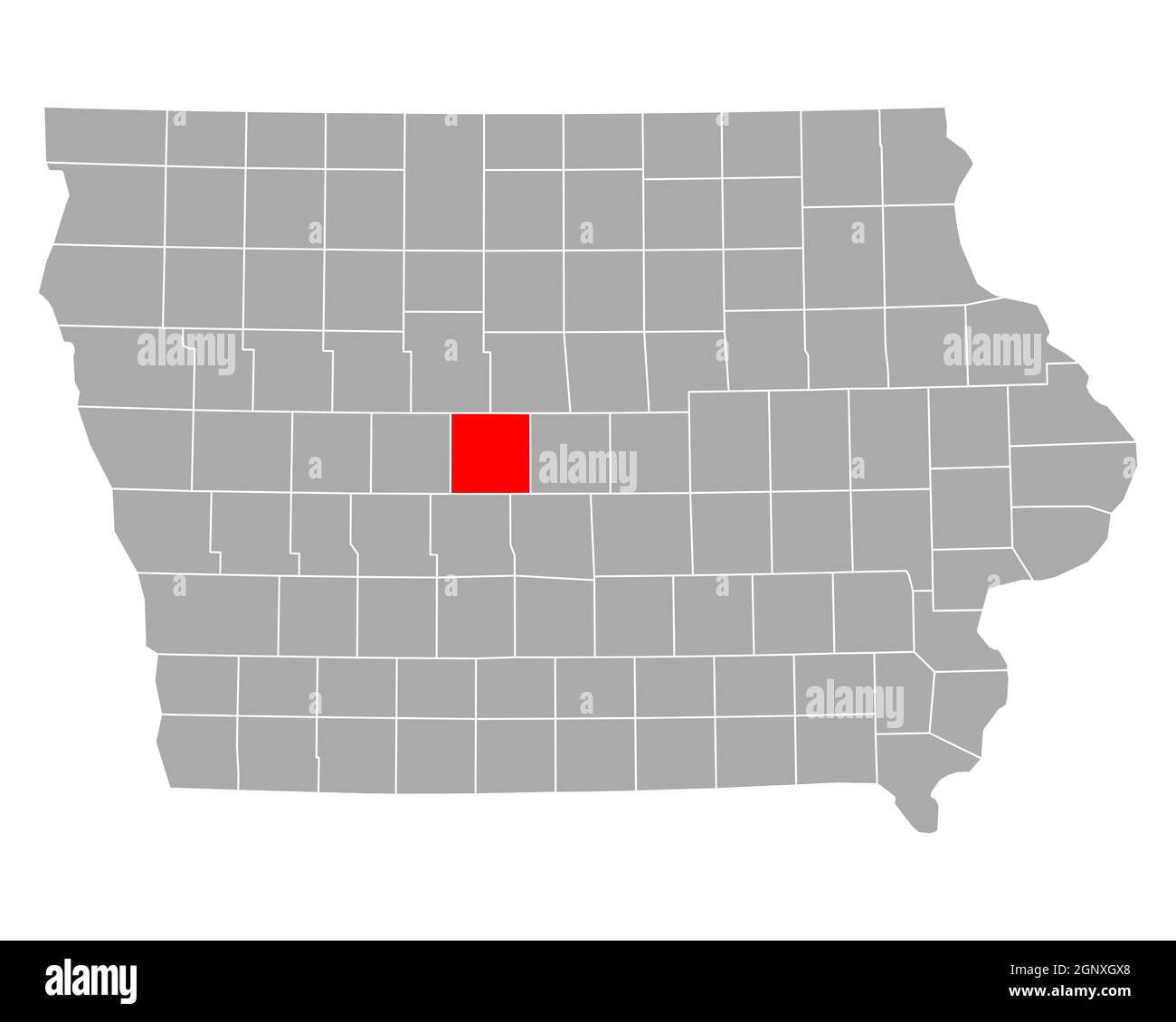 Map of Boone in Iowa Stock Photo Alamy