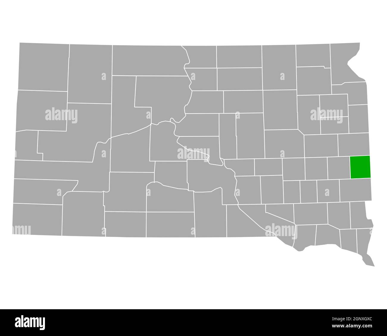 Map of Moody in South Dakota Stock Photo Alamy