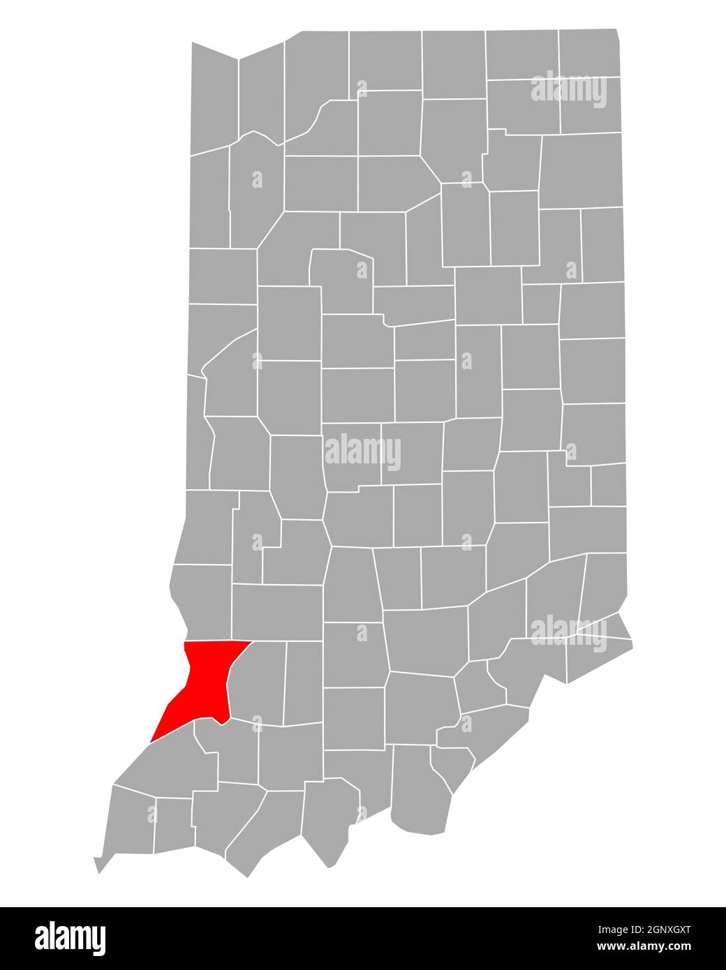 Map of Knox in Indiana Stock Photo Alamy