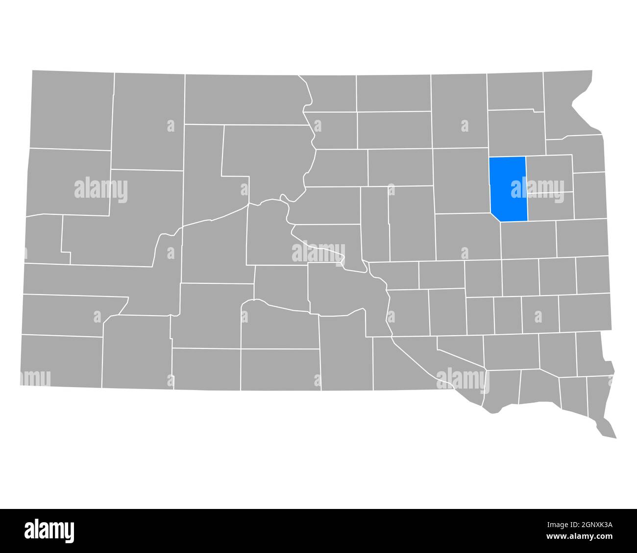 Map of Clark in South Dakota Stock Photo Alamy