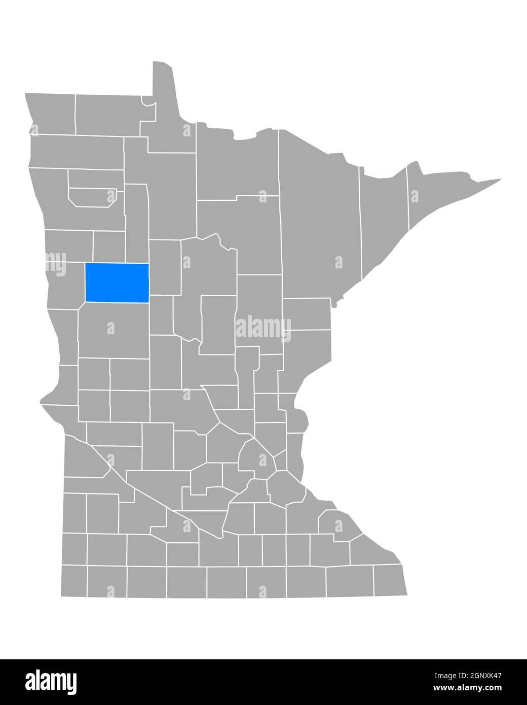 Map of Becker in Minnesota Stock Photo Alamy