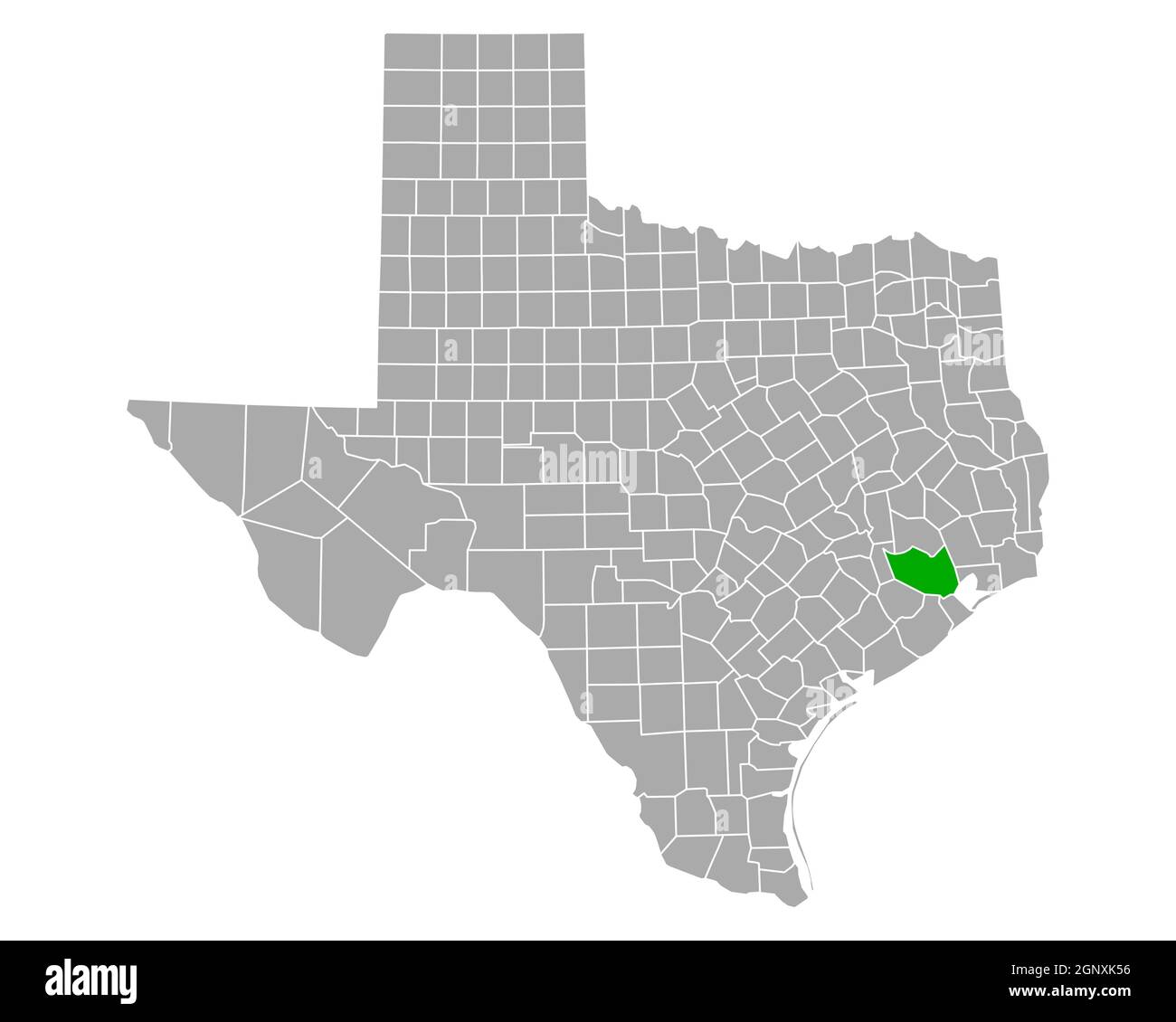 Map of Harris in Texas Stock Photo Alamy