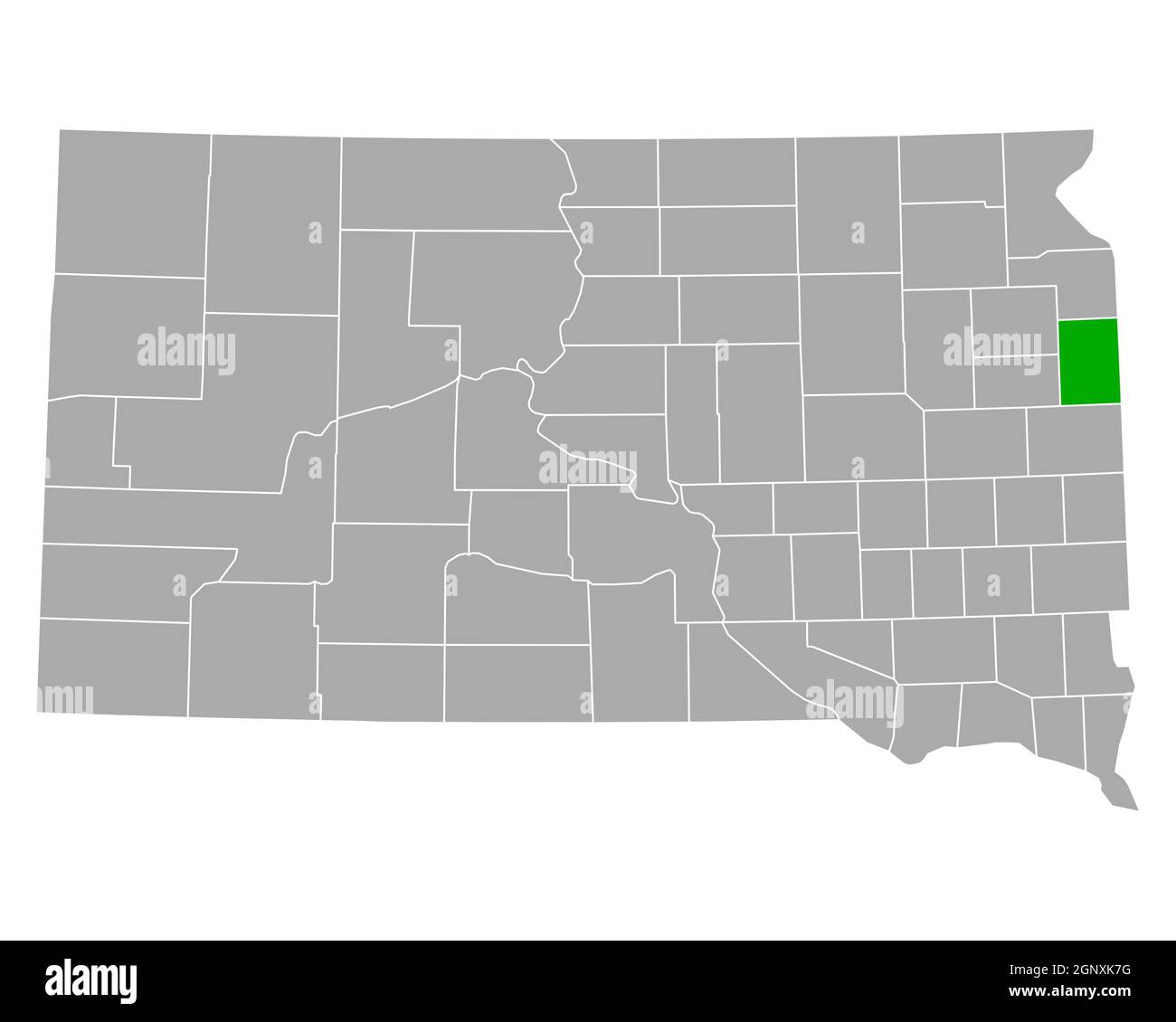 Map of Deuel in South Dakota Stock Photo Alamy