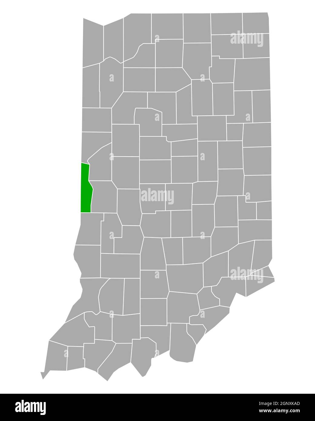 Map of Vermillion in Indiana Stock Photo Alamy