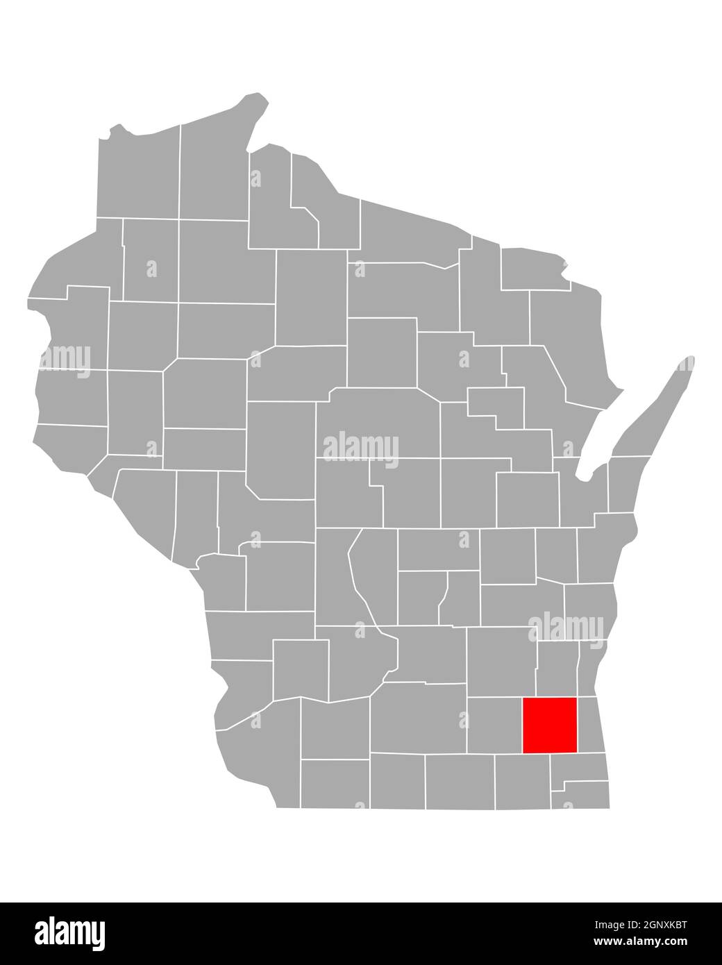 Waukesha map Cut Out Stock Images & Pictures Alamy