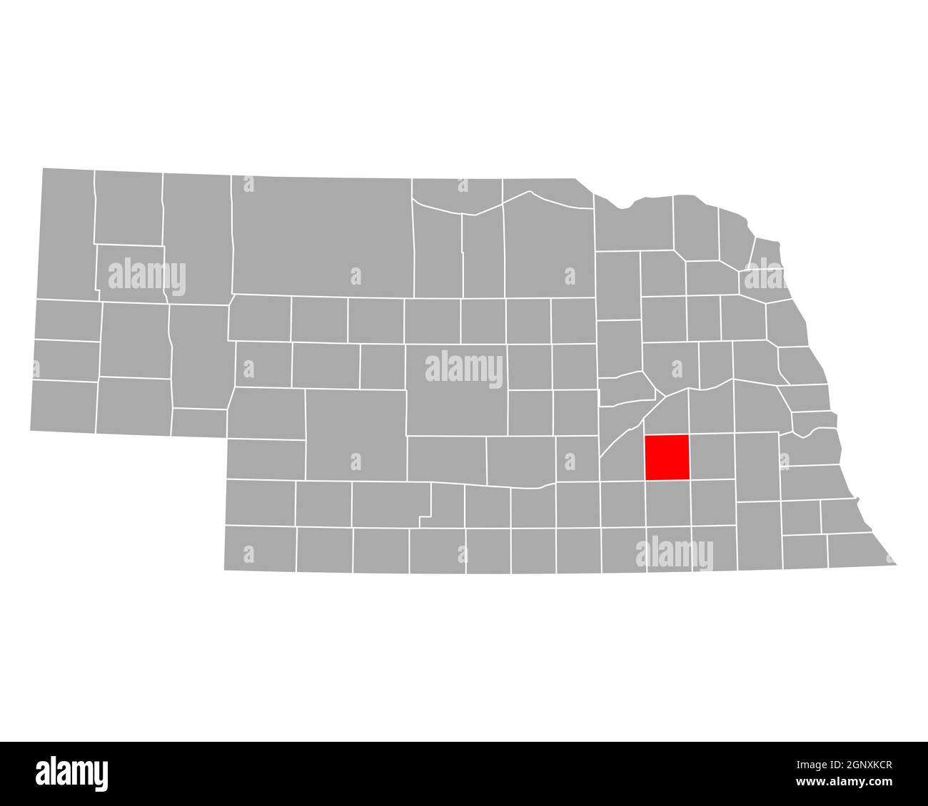 Map of York in Nebraska Stock Photo Alamy