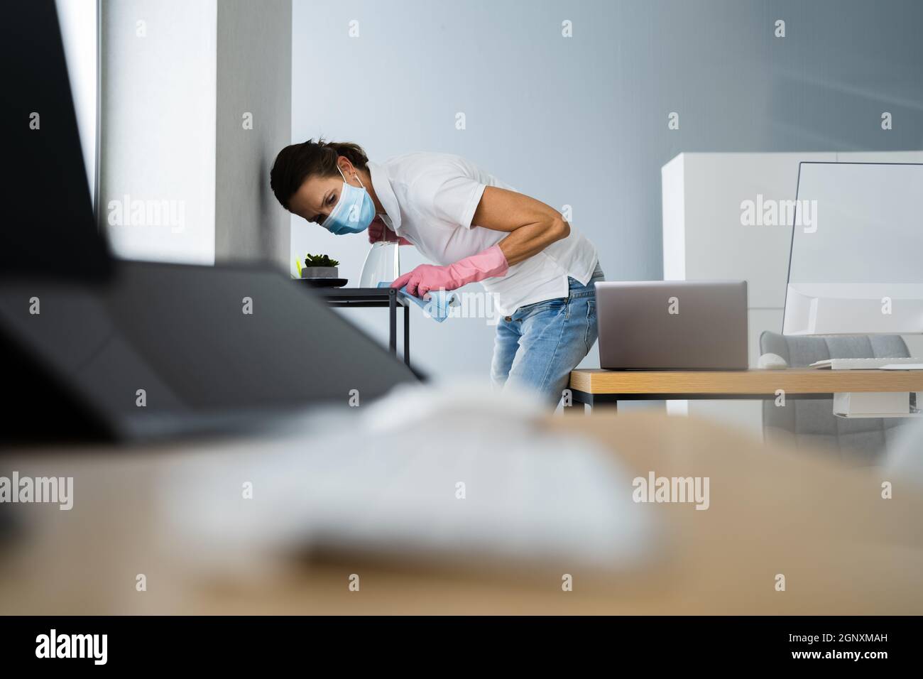 Closeup girl mask standing hi-res stock photography and images - Alamy