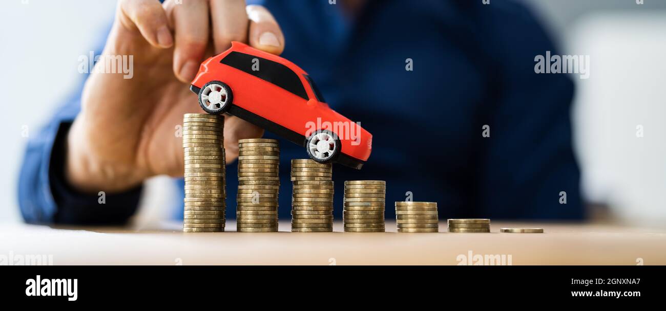 Car Vehicle Decline. Insurance, Loan And Repair Money Stock Photo Alamy