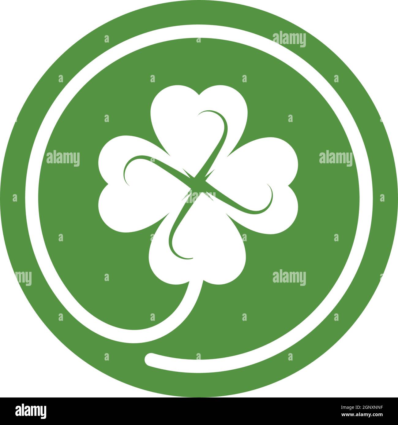 clover leaf vector icon illustration design Stock Vector