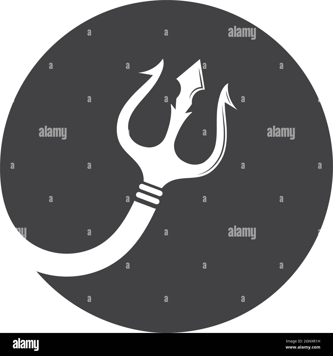 Poseidon trident Black and White Stock Photos & Images - Alamy