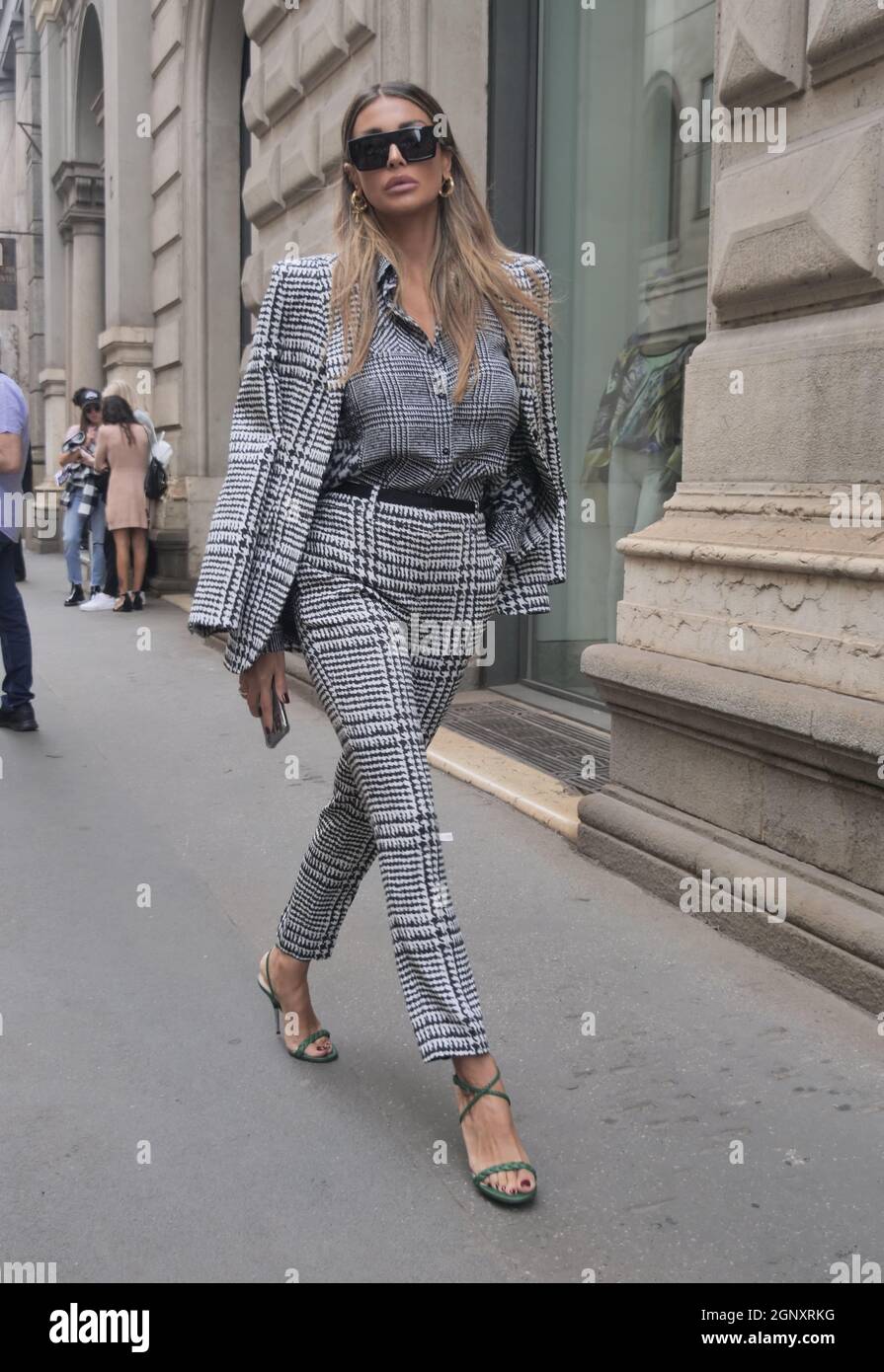 Cristina Buccino posing for photographers after Ermanno Scervino show  during Milano fashion week fall/winter collections 2021/2020 Stock Photo -  Alamy