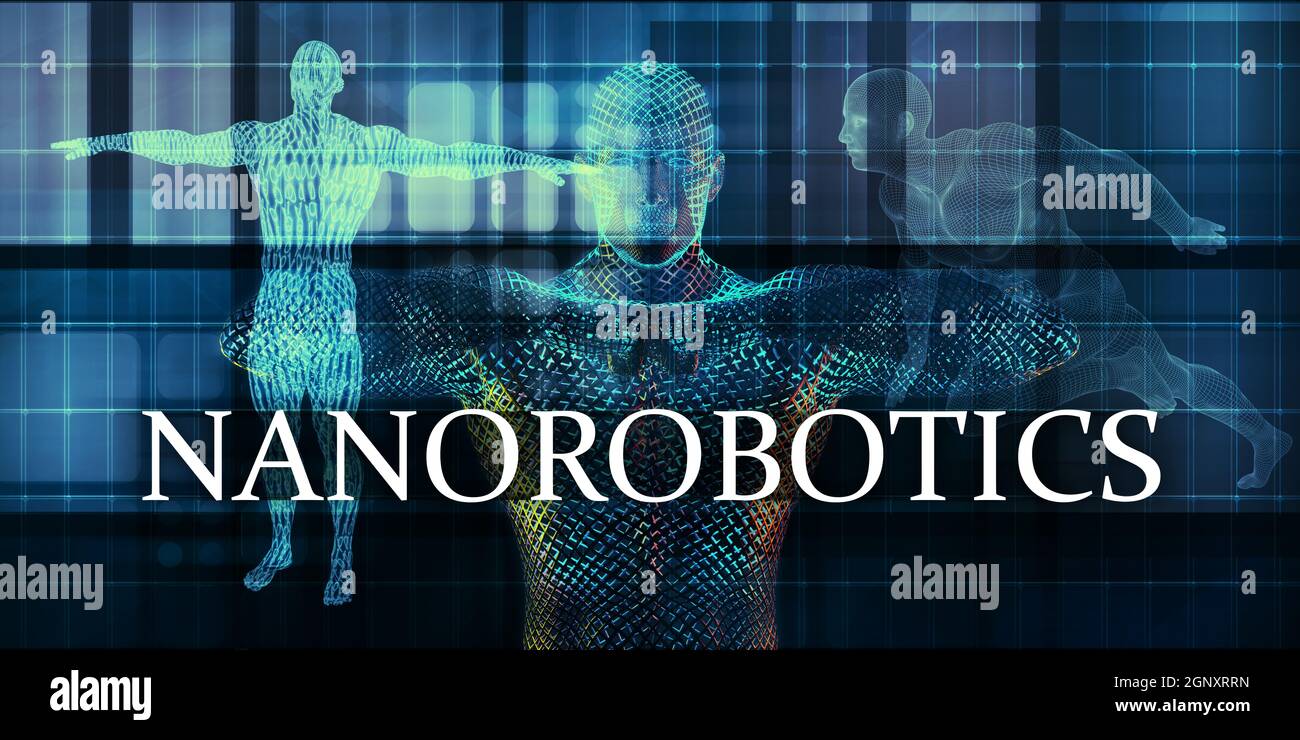 Nanorobotics Medicine Study as Medical Concept Stock Photo