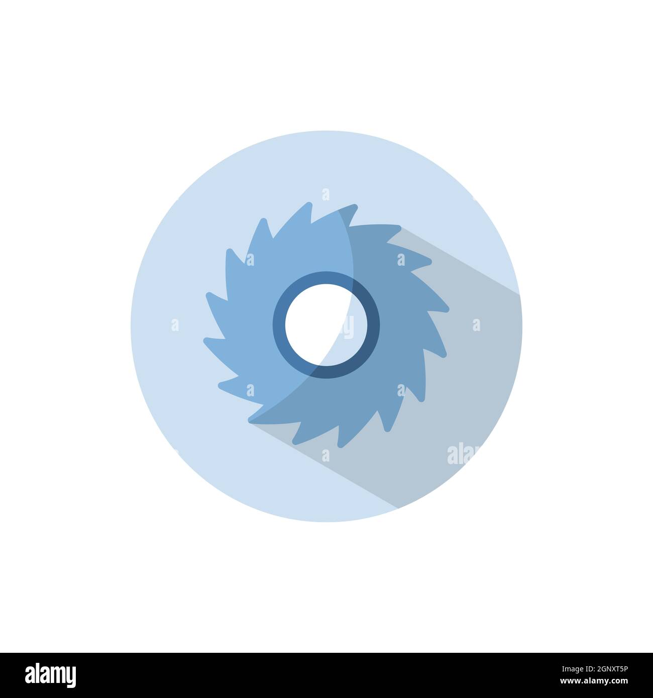 Hurricane. Category five. Flat icon on a circle. Weather vector illustration Stock Vector