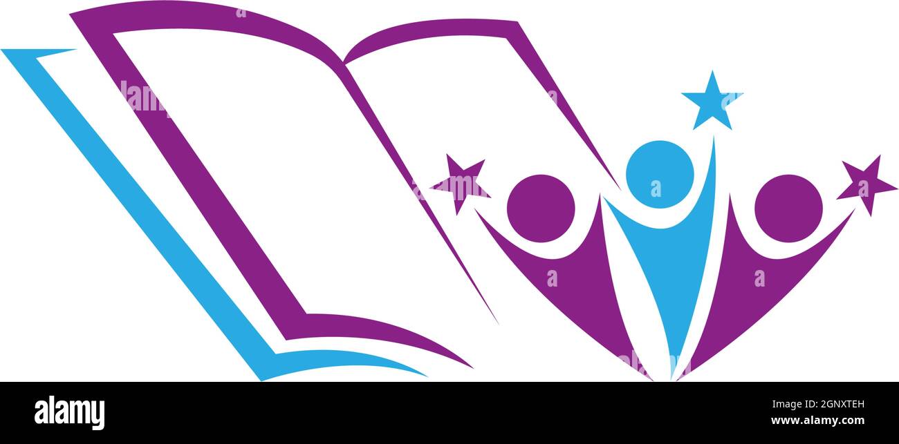 Book logo icon design template vector Stock Vector