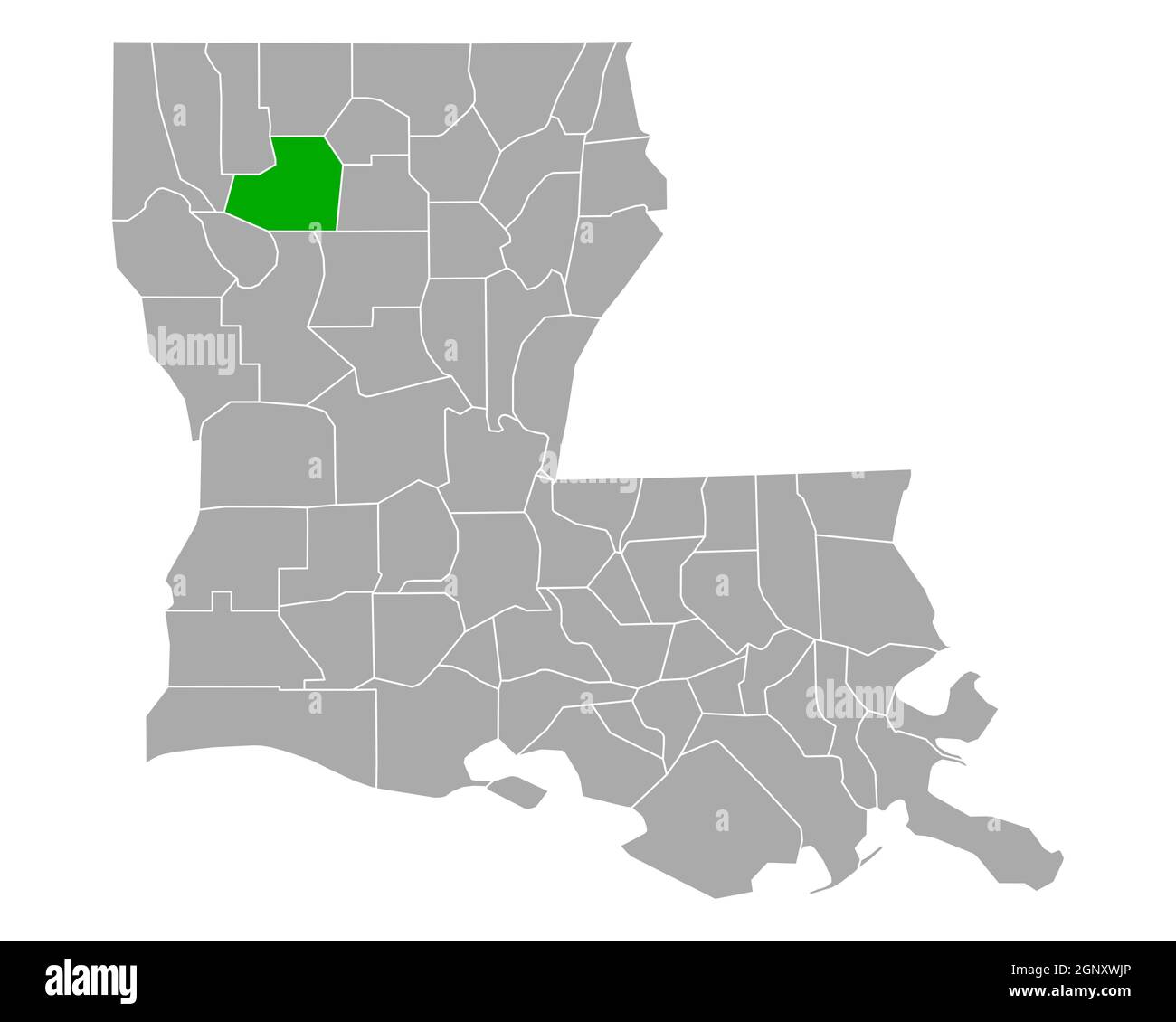 Map of Bienville in Louisiana Stock Photo Alamy