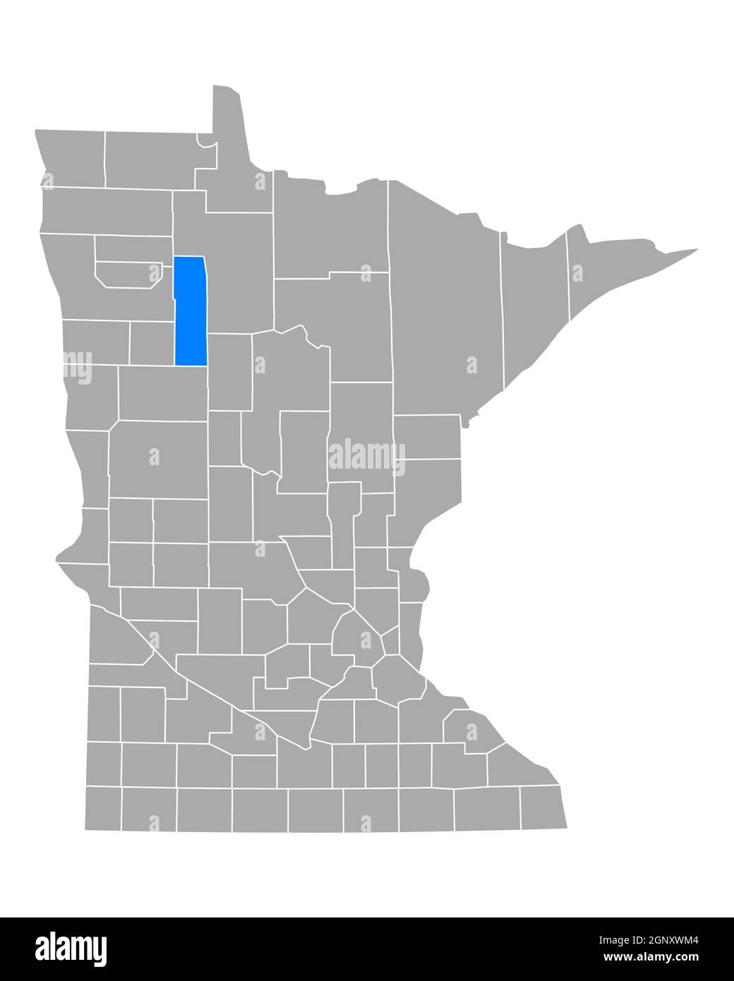 Map of Clearwater in Minnesota Stock Photo Alamy