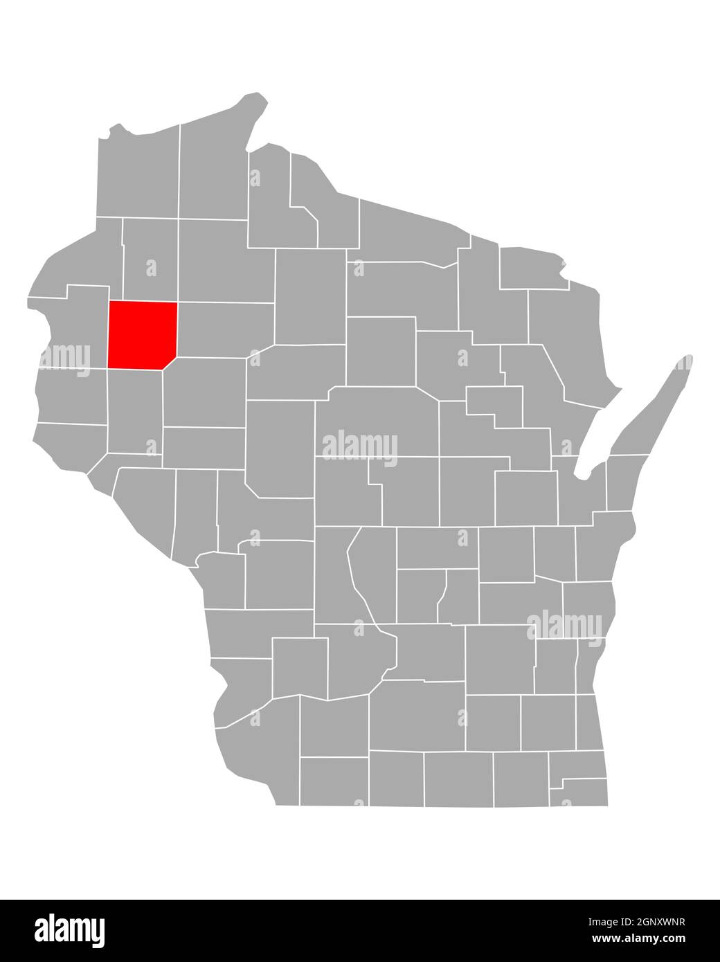 Map of Barron in Wisconsin Stock Photo Alamy