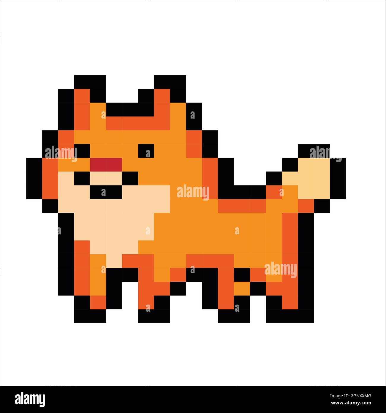 Comment dessiner un chien Pixel Art - pixel art chien mignon - Kadenceqeqx